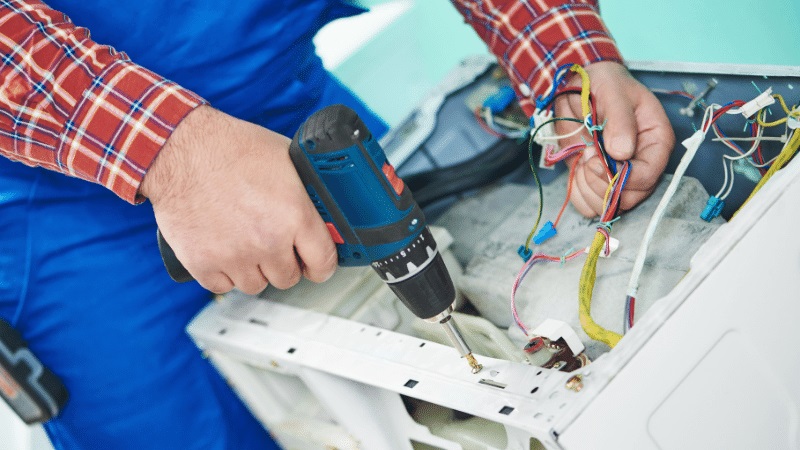 Kazan York York çamaşır makinesi kart tamiri – Su almama arızası orijinal parça ile giderildi. - Teknik servis örneği
